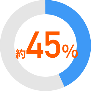 約45%